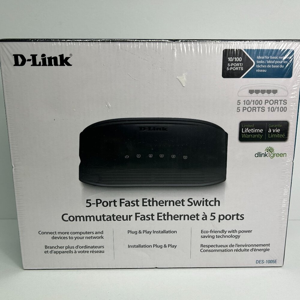 D-Link DES (DES-1005E) 5-Ports External Ethernet Switch